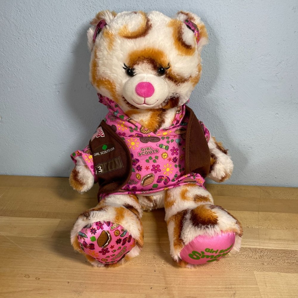 Build-A-Bear Workshop Smores Girl Scouts Plush S'mores w/ Hoodie & Vest